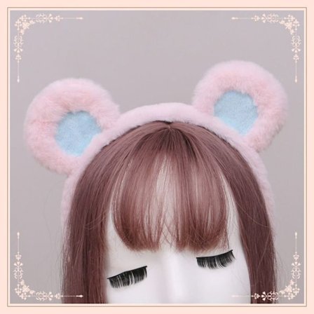 Bear Ears -hiuspanta Söpö hiuspanta PINK