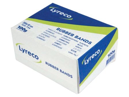 LYRECO Gummiband 200x18mm - Lyreco - Emballage och lagerutrustning - Bindgarn gummiband och stift - Gummiband