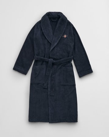 GANT Wohnaccessoires Terry Cloth Bademantel (S) Blau