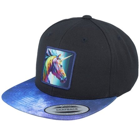 Unicorns - Negro snapback Gorra - Kids Unicorn Space/Black Snapback @ Hatstore