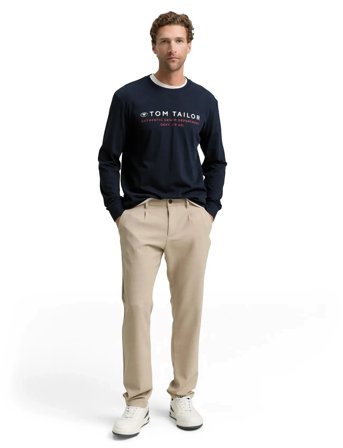 Tom Tailor Printed Longsleeve - Navy - XL