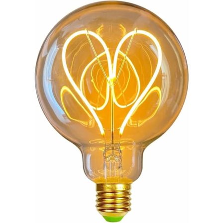 LED Pærer Vintage Pære 4W Dimbar Antikk Edison Pære LED Filament 220/240V G95 Hjerte Varmt Skinn (Gull)