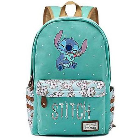 Ny Kawaii Disney Stitch Drengepige Børne Skoletaske Kvinder Rygsæk Teenagere Skoletasker Canvas Rejse Laptop Rygsæk-r (15)