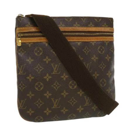 Louis Vuitton Vintage, Pre-owned Cross Body Bag Bruin, Dames, Maat:ONE Size,leer