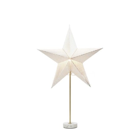 Konstsmide 1760-320 Papirstjerne med marmorbunn Sølv, Belysning