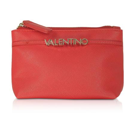 Valentino by Mario Valentino, Sea Saffiano Mini Cosmetic Case Rood, Dames, Maat:ONE Size