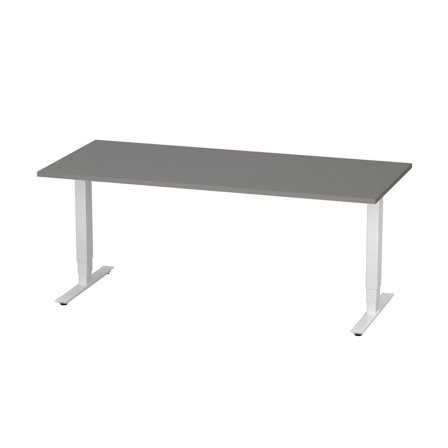 DENORD DESIGN Bord höj/sänk Pro 1800x800 grå/vit - Lyreco - Kontorsmöbler och inredning - Bord och hurtsar - Skrivbord - Höj/sänkbar