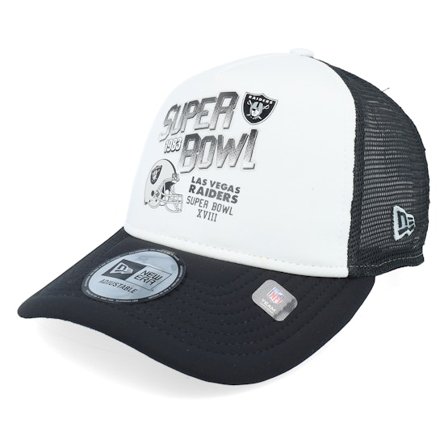 New Era - NFL Wit trucker Cap - Las Vegas Raiders Superbowl White/Black Trucker @ Hatstore