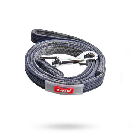 Classy Dark Grey - Hundkoppel - Textilkoppel, Rullkoppel, Draglinor, Läderkoppel, Långlinor, Flexikoppel på Doggie.se