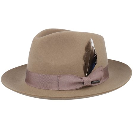 Stetson - Beige fedora Hut - Woolfelt/Cashmere Light Almond Fedora @ Hatstore
