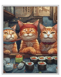 Diamond painting In der Sushi-Bar