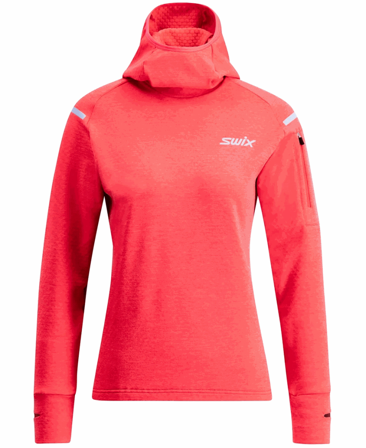 Swix Pace Midlayer Hooded W Cayenne