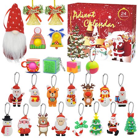 Joulun adventtikalenterin roikkuvat koristeet puun koristeluun