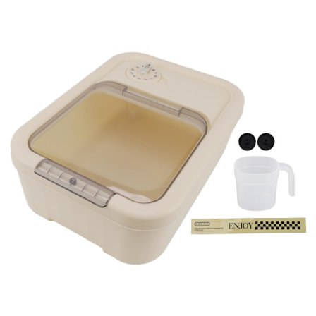 Risbeholder Stor Kapacitet Højtemperaturbestandig Lugtfri Forseglingslåg Risopbevaringsbeholder til Køkken Hjem Lille 5 kg/11 lb