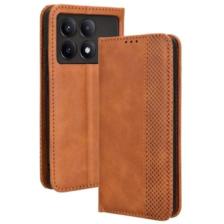 Bofink Vintage läder Xiaomi Redmi K70 / Xiaomi Redmi K70 Pro fodral - Brun