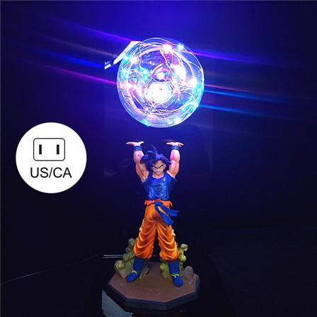 Dragon Ball Lampa Goku Strength Bombs Luminaria Bordslampa Dekorativa Lampor Barn Led Nattljus För Sovrum Ny Multicolour US Plug