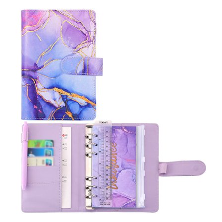 A6 käteiskirjekuoret budjetointiin budjettikansioon kirkkailla pussilla Sti