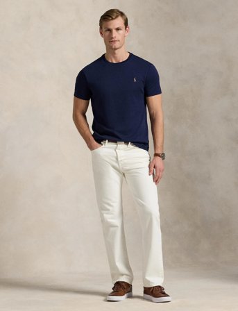 Polo Ralph Lauren Pima Polo-Ssl-Tsh - Blue - S