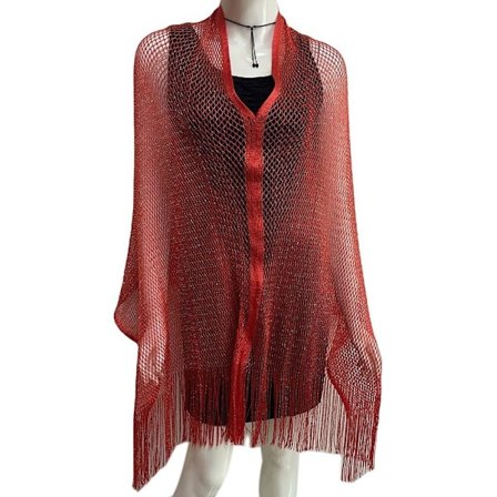 Ontto Tupsuhuivi Tyylikäs Neuletakki PUNAINEN