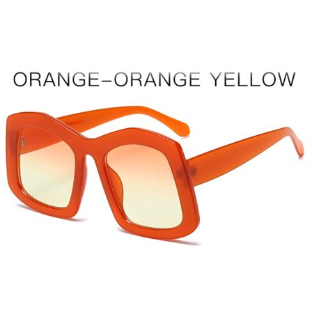 Överdimensionerade fyrkantiga stora solglasögon för kvinnor och män, trendiga baddie-nyanser