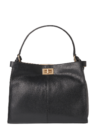 Wera Handväska i skinn BIRGIT Handväskor Svart ONESIZE