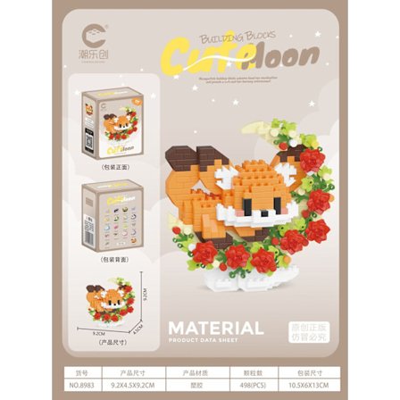 Söta minimodeller för hund, katt, panda och tvättbjörn - perfekta barnpresenter till jul och födelsedagar