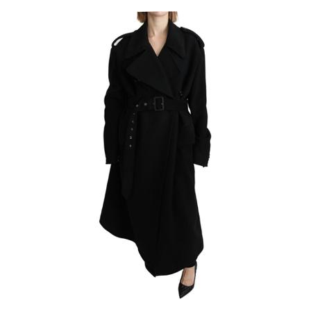 Dolce & Gabbana Virgin Wool Frakke Sort, Dame Uldfrakker