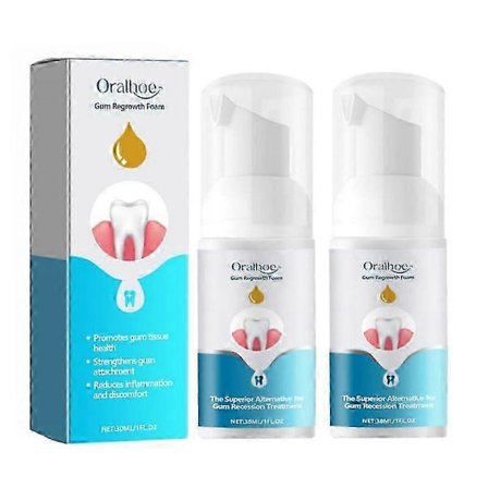 1-3 st Gum Regrowth Foam Reparera Gingival Tänder Blekna Ta Bort Gula Fläckar Lindra Tandförfall Tandvärk Oral Rengöring Skydda Tandköttsvård