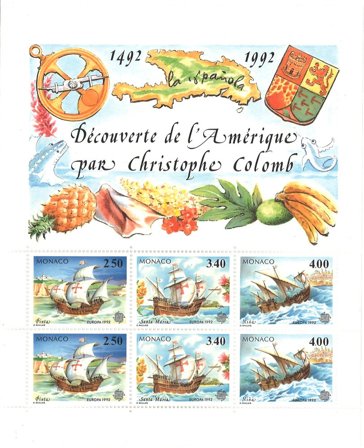 Monaco 1992 - YT BF 57 (1825-1827) - Postfrisk miniark