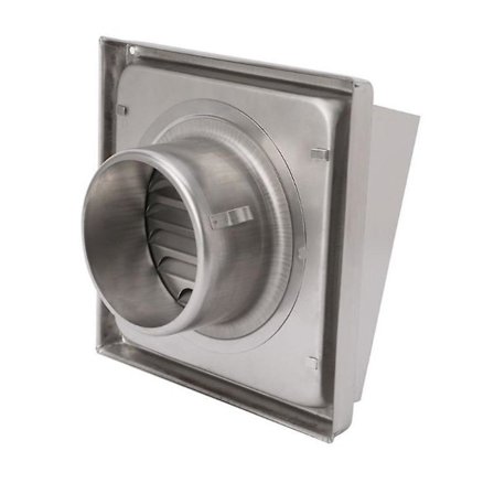 10CM/12.5CM Væg Luftudtag i Rustfrit Stål Varmebestandig Kanal Ventilation Dækning