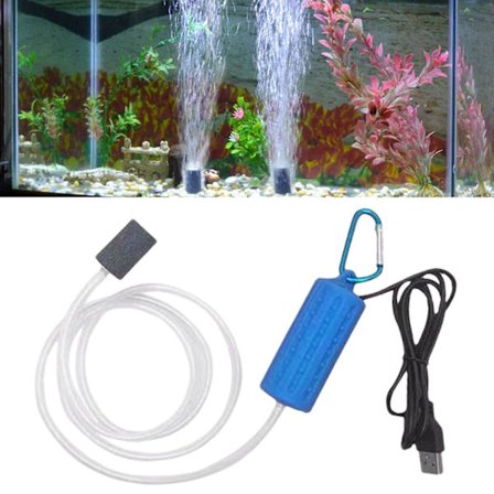 Akvarium Mini Luftpump Fisk Akvarium USB Syrefläkt Ultra Tyst Spara Ya Ft -ES