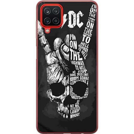 Yhteensopiva Puhelinkuori Samsung Galaxy A12 AC DC Rockbändi Musiikki Kitara