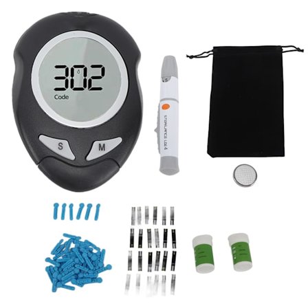 Blodsockermätare Kit Hög Noggrannhet Lancettpenna Blodsocker Test Kit för Gravida Kvinnor