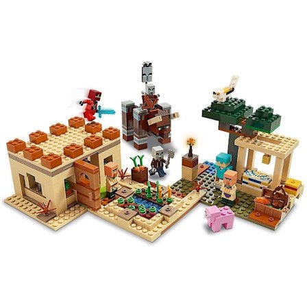 Sx1044 700 stk. The Illager Raid Village Sæt Minecraft My World Series[ch]