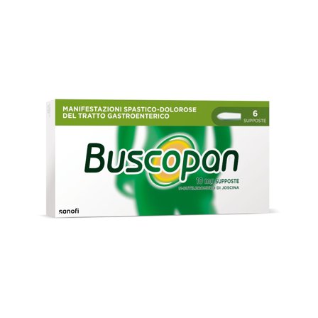 Buscopan Per Mal di Pancia Crampi Dolori Addominali 6 Supposte