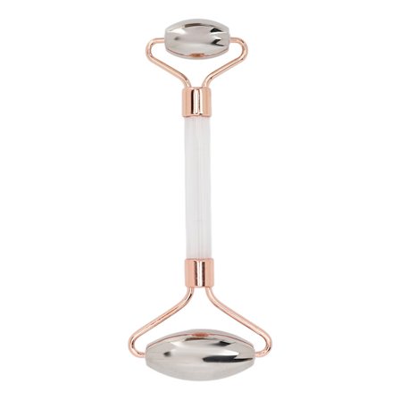 Ansiktsroller i rostfritt stål, bärbar ergonomisk ansiktsmassager för armar, ben, rygg och axlar