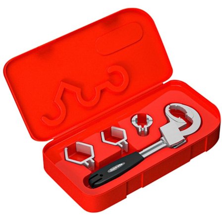 Multifunktionel Vasknøgle Badeværelsesnøgle Bueskiftenøgle Installations Vask Reparationsværktøj