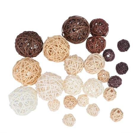 24 stk Håndvase Assorterte Kuler Trehengende Kuler Vine Kuler Juletrepynt Jul D 7*7cm