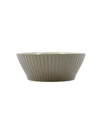 Bowl, Hdpleat, Grey/Brown Home Tableware Bowls Breakfast Bowls Grey House Doctor