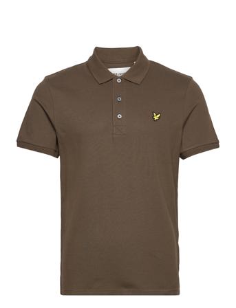 Plain Polo Shirt T-shirts Short-sleeved Brun Lyle & Scott*Betinget Tilbud