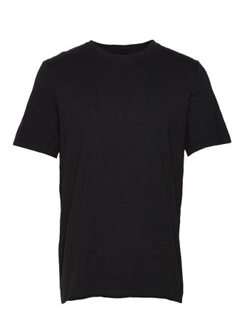 Bass Slub Tee T-shirts Short-sleeved Svart NEUW*Betinget Tilbud