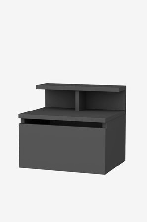 Hanah Home - Yöpöytä Alice - Harmaa - Yöpöydät - - Homeroom