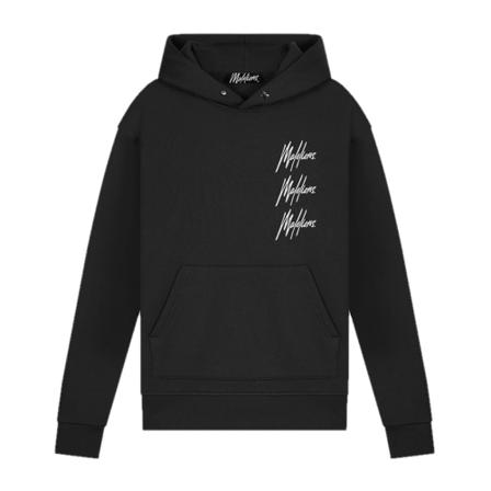 Malelions, Trinal Hoodie Zwart, Heren, Maat:L