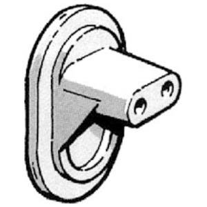 ASSA 4087 Dekkbrikke forkrommet, Dør- & vindusbeslag