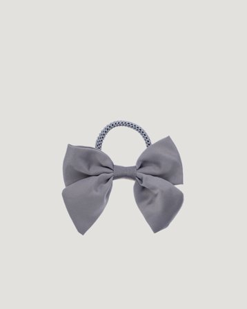 Dark Department Satin Bow Hair Tie Blauw Accessoarer Meisjes - Kids Brand Store