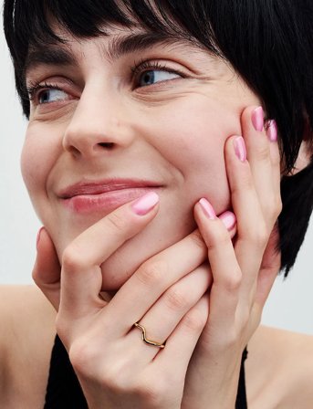 Pandora Wave 14K Gold-Plated Ring - Gold - 52