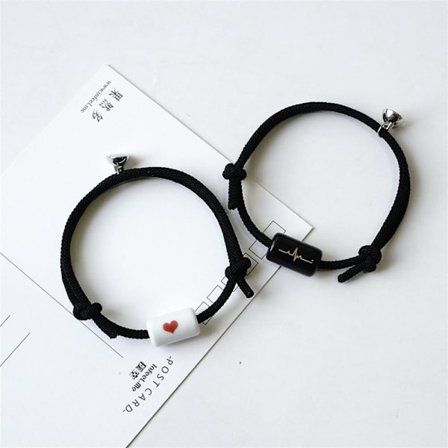 Par Armband Magnet Armband SVART - high quality