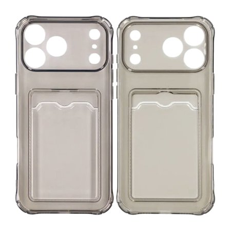 Shockproof Case with Card Holder iPhone 17 Pro Max Black