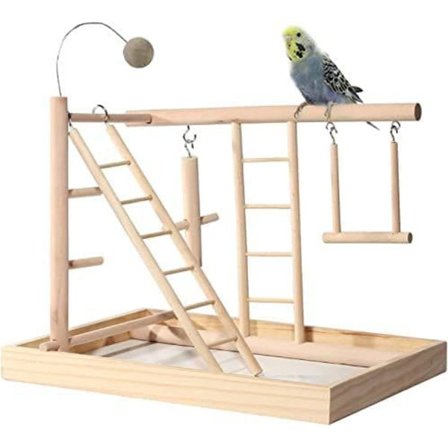 Legeplads Fugle Legetøj Papegøje Legeplads Papegøje Bur Tilbehør Cockatiel Gynge Stige Papegøje Fugl Trænings Stativ Puslespil Stige Giver
