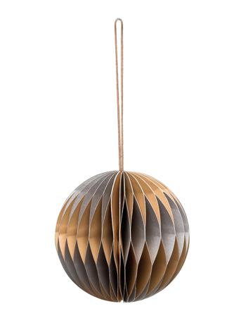 Deko 'Ball' Home Decoration Christmas Decoration Christmas Baubles & Tree Accessories Grå Broste Copenhagen
